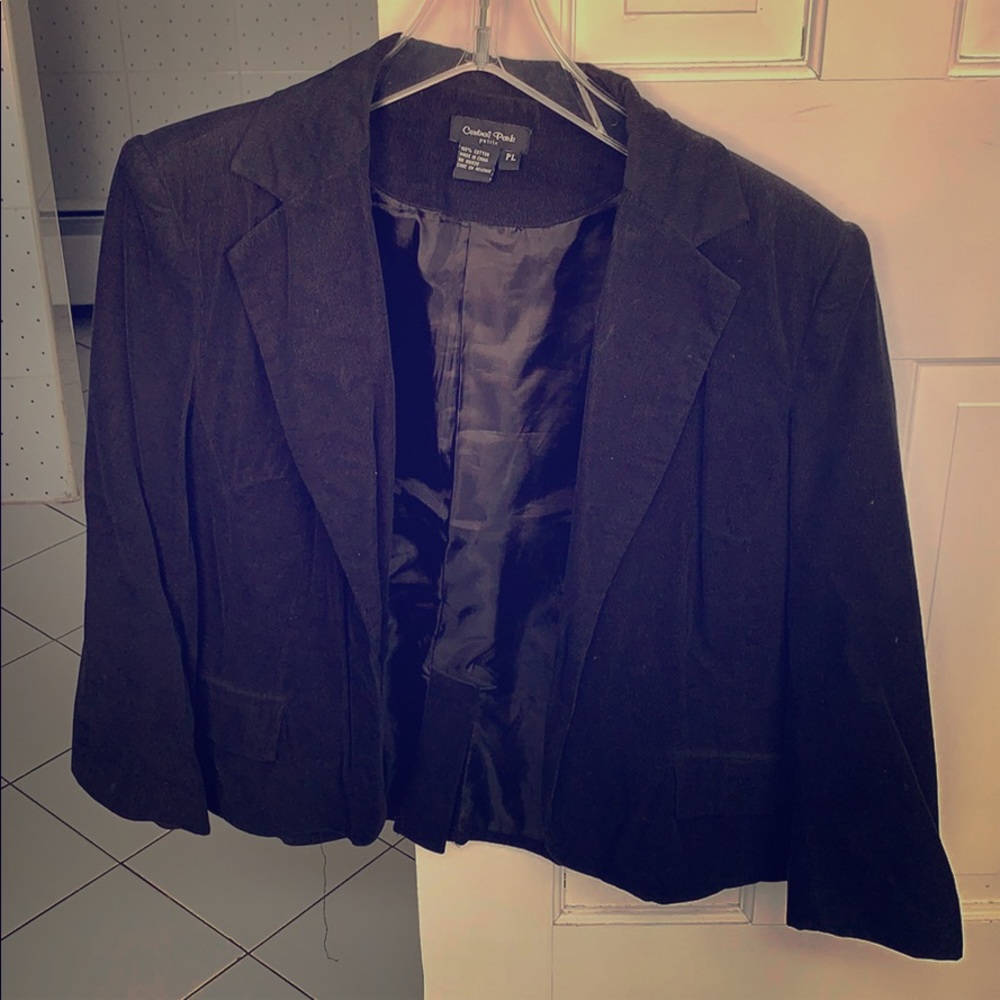 Black corduroy blazer